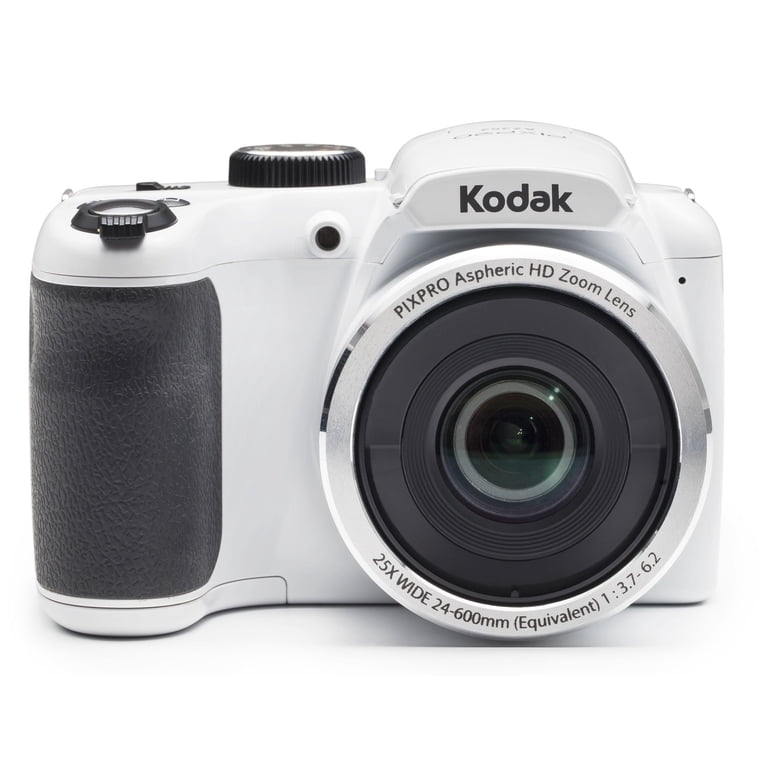 Kodak PIXPRO AZ252 16MP Digital Camera (White) with 16GB SD Card