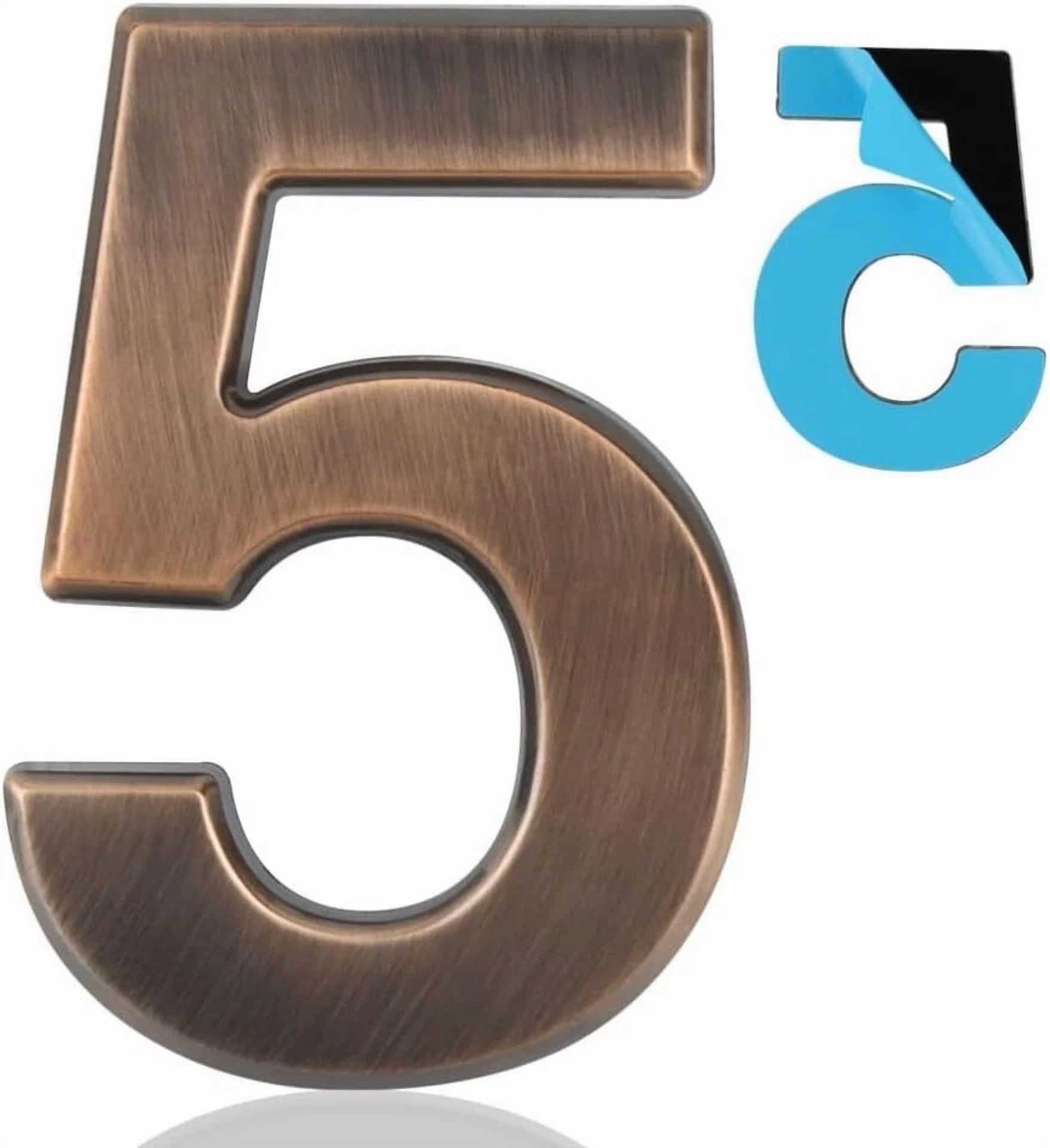 4 Inch House Numbers Mailbox Numbers 3D 0-9 Waterproof Numbers For Outside Self
