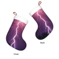 thumbnail image 3 of Salouo Thunderstorm Violet Purple Print Christmas Stockings,Large Xmas Stocking Set of 1 Holiday and Farmhouse Stocking for Christmas Holiday Party Decoration(17.7*11 Inch), 3 of 7