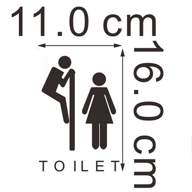 Boyijia Removable Art Vinyl Wall Decal Toilet Sticker Home Mural