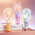 thumbnail image 4 of Humidifier Cooling Portable Spray Fan Battery Power Hand Held Water Spray Fan US S4N4, 4 of 8