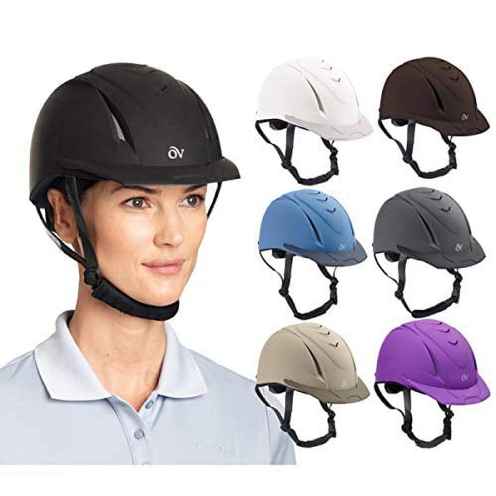 Ovation Deluxe Schooler Helmet Medium and Large, Black