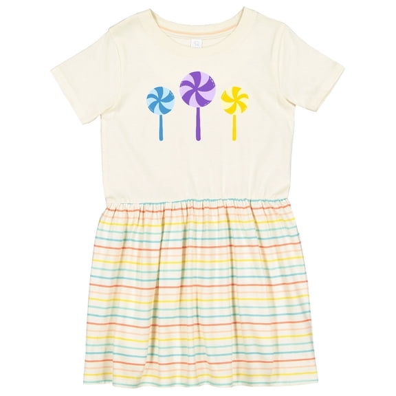 Inktastic Sweet Lollipop Girls Toddler Dress