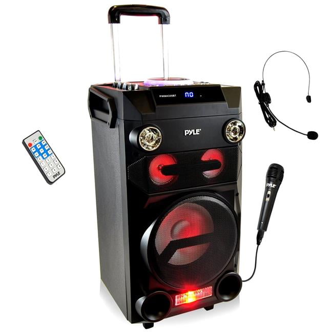 Portable Bluetooth Karaoke Speaker System, Black