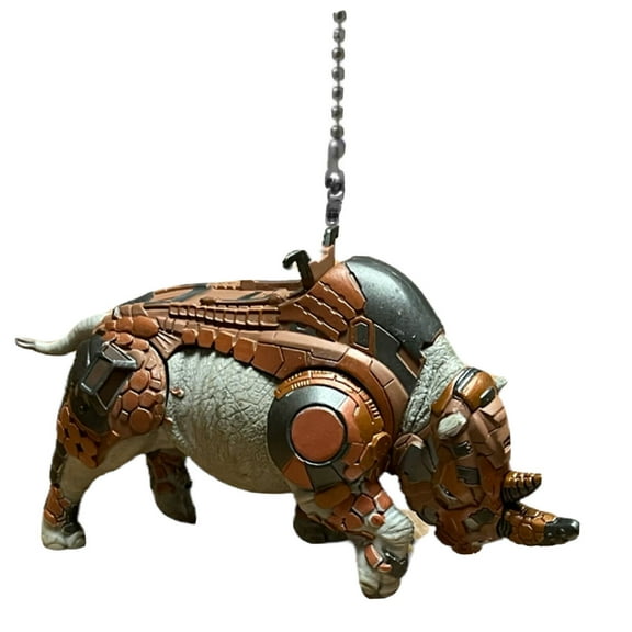 Black Panther Fan Light Lamp Pull Chain Rhino Pvc Figure 4” Figurine New Rare