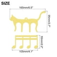 thumbnail image 2 of Uxcell Cute Cat Shaped Metal Music Book Clip and Music Stand Page Holder, Piano Sheet Music Holders Music, Gold, 2 of 5