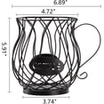 thumbnail image 2 of Large Capacity K Cup Coffee Pod Holder Organizer Mug, Metal Espresso Pod Keeper Storage, 2 of 5