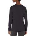 thumbnail image 3 of Hanes Womens Sport Cool DRI Performance Long-Sleeve T-Shirt, L, Black, 3 of 4