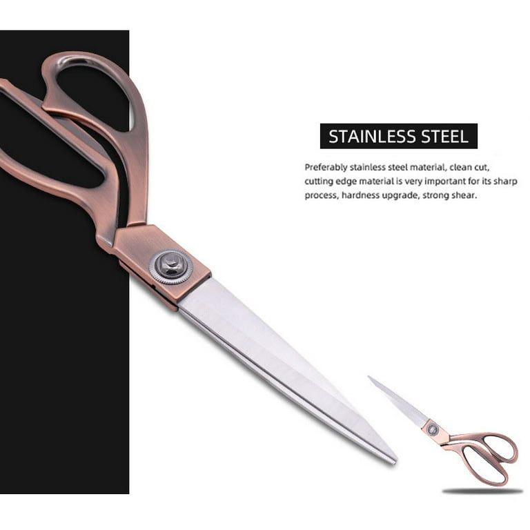 Professional Tailor Scissors Heavy Duty Sewing Scissors for Cutting Fabric Canvas Denim Sewing Shears for Home Office Artists Dressmakers
