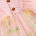 thumbnail image 6 of Bagilaanoe Toddler Baby Girl Summer Dress Floral Embroidery Fly Sleeve A-line Princess Dresses 9M 12M 18M 24M 3T 4T Kid Patchwork Tulle Skirt, 6 of 8