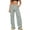 Mint Green #41, variant on Women's High Waisted Wide Leg Cargo Pants Drawstring Baggy Corduroy Trousers with Pockets Mint Green M