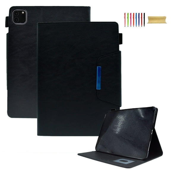 Compatible with iPad Case 10th Generation, Premium PU Leather Auto Sleep Wake Multi Angle Viewing Stand Shockproof Magnetic Closure Cover Case for Apple iPad 10th Gen 10.9" 2022, Black