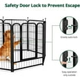 thumbnail image 4 of PawGiant Dog Fence Playpen 24”/32”/40” Indoor Outdoor for Small/Medium/Large Dogs, Metal Pet Puppy Cat Exercise Fencing Gate Crate Cage Outside RV, Camping, Yard, Garden Visit the PawGiant Store 4.5, 4 of 7