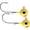 Chartreuse/Orange, variant on VMC 1/32 oz. Neon Moon Eye Jig - 2 Pack - Chartreuse