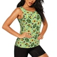 thumbnail image 2 of Sigee Avocado With Seeds for Women's Workout Tank Top,Running Tank Tops,Sleeveless Gym ClothesMedium, 2 of 8