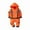 Orange, variant on Toimothcn Toddler Boys Romper Short Sleeve Casual Astronaut Shaped Hooded Romper Soft Loose Fit Jumpsuit Leisure Kids Clothes