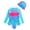 1-Blue85, variant on Tiijoy Girls Cute Ruffle Long Sleeve Rash Guard Swimsuit with Swim Cap, Sizes 3-4