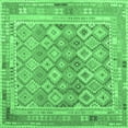 thumbnail image 1 of Ahgly Company Indoor Square Oriental Emerald Green Traditional Area Rugs, 8' Square, 1 of 4