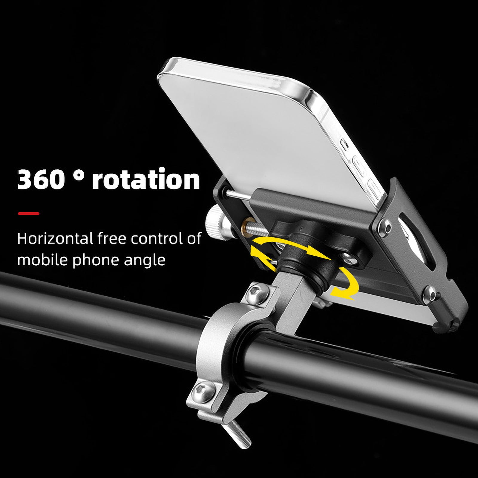 Support De Téléphone Portable En Alliage D'aluminium Rotatif à 360