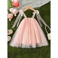 thumbnail image 3 of Bagilaanoe Toddler Baby Girl Summer Dress Sleeveless A-line Princess Dresses 3M 6M 12M 18M 24M 3T Kid Pink Swing Sundress, 3 of 8