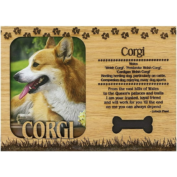 Corgi Engraved Wood Picture Frame Magnet Walmart Com Walmart Com