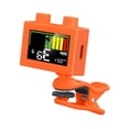 thumbnail image 3 of HILABEE Guitar Tuner Professional 360 degree Rotatable Adjustable LCD Display Portable orange, 3 of 8