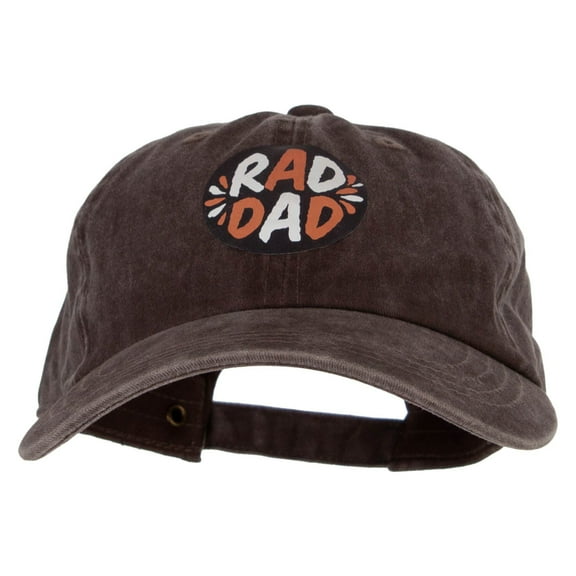 Raddest Dad Heat Transfer Unstructured Cotton Cap - Brown OSFM