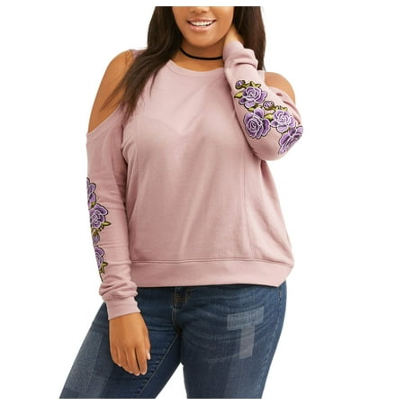 No Comment Junor Plus Cold Shoulder Flor