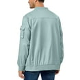 thumbnail image 6 of Little Donkey Andy Men's Lightweight Bomber Jacket Windproof Water Resistant Windbreaker for Golf Hiking (Blue L), 6 of 6