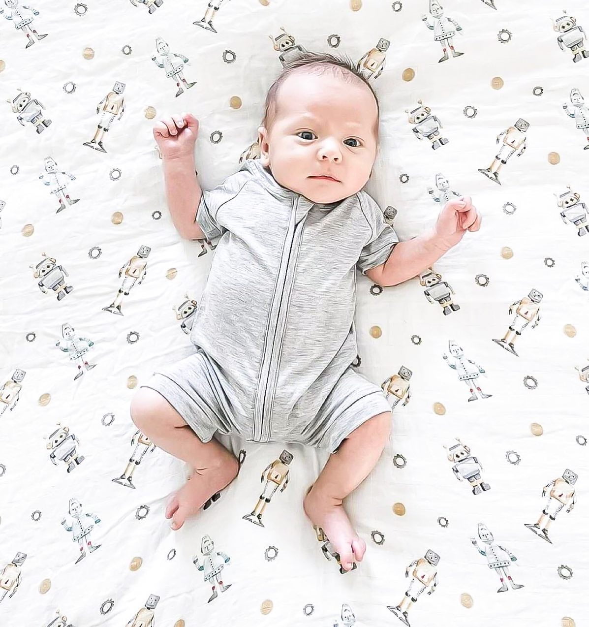 Muslin Swaddle - Robot