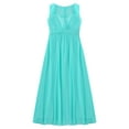 thumbnail image 3 of DPOIS Kids Girls Floral Lace Chiffon Formal Ball Gowns Flower Girl Dress Green 10, 3 of 7