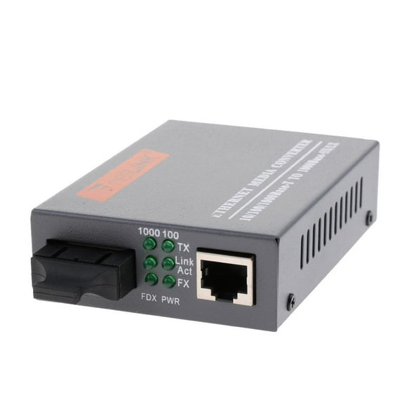 Convertidor Gigabit Yotijar Transceptor de fibra SC Mbps fibra dual monomodo instalación externa aluminio duradero