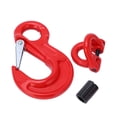 thumbnail image 2 of Gancho De Elevación, 3.15T Cojinete De Carga 35 Acero Al Molibdeno Cromado Gancho De Eslinga De Ojo Con Hebilla De Anillo Doble Para Transporte Portuario ANGGREK 3.15 Tons Lifting Hook, 2 of 8