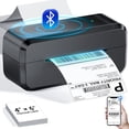 thumbnail image 1 of Impresora térmica de etiquetas de envío con Bluetooth, impresora inalámbrica de 4 x 6 para envíos de paquetes y pequeñas empresas, compatible con Android, iOS, Windows y Mac, ampliamente utilizada en, 1 of 5