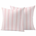 thumbnail image 6 of Striped Pink Outdoor Pillow Covers 26x26 Inch Throw Pillow Covers Set of 2 Waterproof Decorative Pillow Cases Farmhouse Line Stripes Classic Cushion Covers for Patio Furniture Garden Couch Sofa, 6 of 8