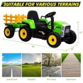 thumbnail image 2 of Children's Battery 12V Ride on Car Driven Electric Tractor, Large Manned Ride on Toys, 25/35W 4WD Farm Simulation Driving, Toddler Riding with Remote Control/7-led Headlamp/Horn/MP3 Player, 2 of 8