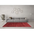 thumbnail image 3 of Ahgly Company Machine Washable Indoor Square Abstract Red Modern Area Rugs, 3' Square, 3 of 4