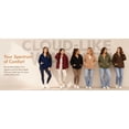 thumbnail image 4 of Cuteduck Womens Sherpa Jacket Fuzzy Fleece Zip Up Winter Hoodies Coat, S-2XL, 4 of 9