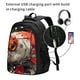 thumbnail image 2 of Balery Abstract Red Koi Fish Art Mochila con carga USB para hombre y mujer - Mochila impermeable y antirrobo para laptop con puerto USB para viajes, trabajo, 2 of 7