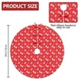 thumbnail image 2 of 30 Inch Christmas Tree Skirt – Velvet Plush Tree Mat, Soft Thickened Polyester with Red Ties, Single-Sided Printing, Available in 30in/36in/48in, Perfect for Holiday Xmas Tree Decoration, 2 of 7