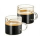 thumbnail image 2 of Tazas 4 OZ Doble Caños Vasos Vasos de chupito Taza de leche con asa de vidrio transparente Accesorios para la máquina, 2 of 8