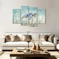 thumbnail image 2 of Elephant Stock Undersea Turtle Wall Art - Horizontal Multi Panel Canvas - Living Room Wall Decor - Animal Multi Panel - Blue And Beige Decor By Danhui Nai - 75" x 48", 2 of 8