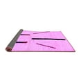 thumbnail image 2 of Ahgly Company Indoor Square Solid Purple Modern Area Rugs, 8' Square, 2 of 4