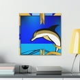 thumbnail image 3 of Dancing Dolphin Delight - Canvas, 3 of 10