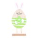 thumbnail image 2 of Adornos de conejo de Pascua, decoración de Pascua, figura de conejo coleccionable Verde, 2 of 9