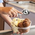 thumbnail image 1 of Xihbxyly Cuchara para Helado Resistente, Mango Antideslizante, Herramienta Metálica de Fácil Liberación, Ideal para Masa de Galletas y Helado, Utensilio de Cocina Multiusos, Acero Inoxidable, 21,5 X, 1 of 4