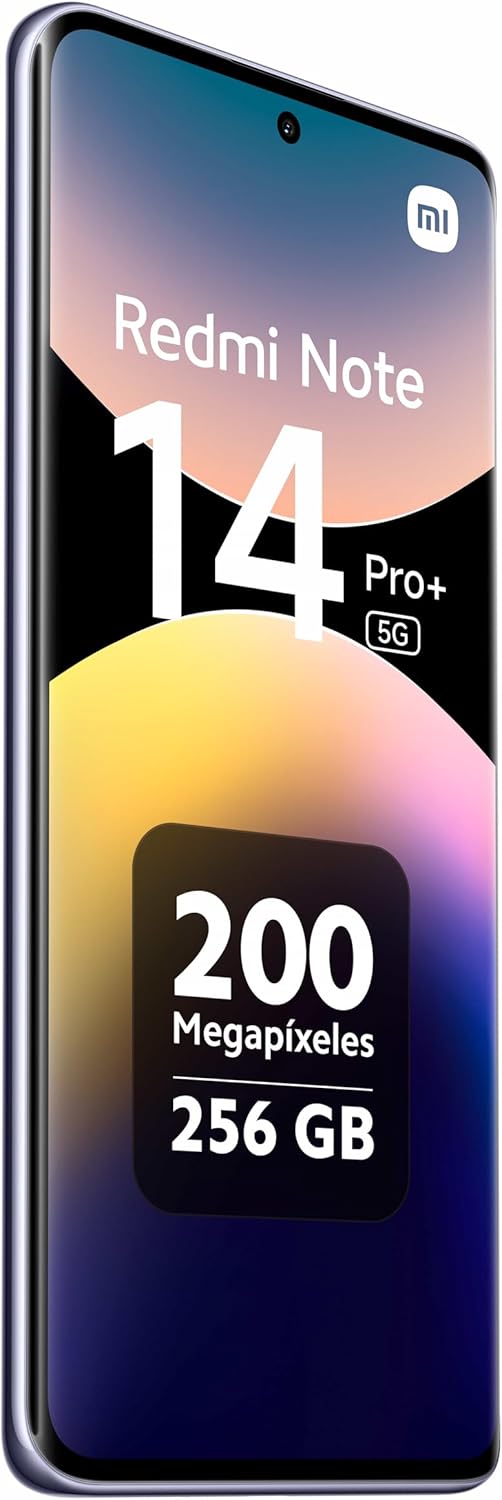 Xiaomi Redmi Note 14 Pro+ 5G GSM Unlocked (for T-Mobile, Mint, Tello, Metro) NFC 6.67" 120Hz 200MP Dual Sim (256GB + 8GB Lavender Purple)
