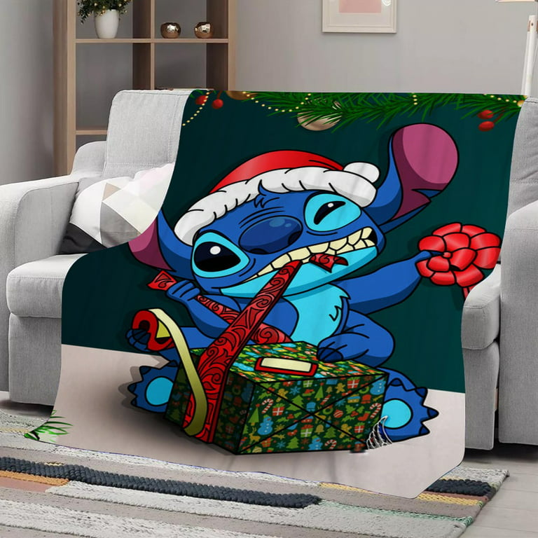 Movies Lilo & Stitch Christmas Blanket For All Season Super Soft Flannel  Fleece Throws Blanket Best Gifts Blanket For Adults Teen/S-130*150cm
