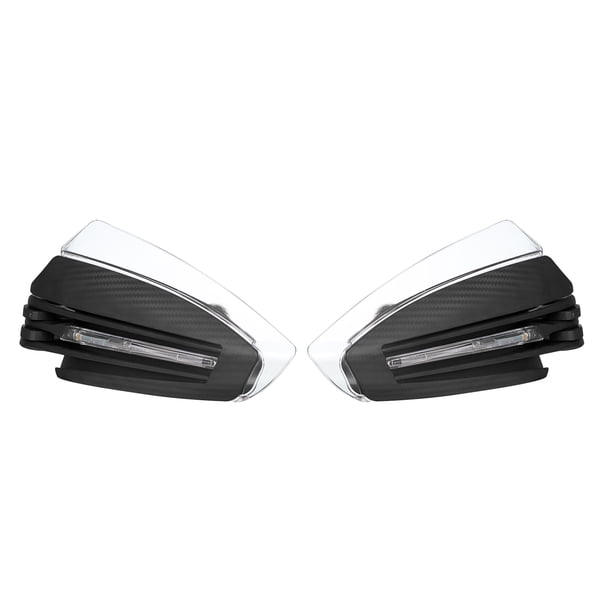 Cubierta de guardamanos para motocicleta Protector universal impermeable anticaída y a pru Romacci Lámpara de dirección de la motocicleta