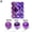 Purple, variant on PULLIMORE 24 Pcs Mini Christmas Ball Ornaments Baubles Xmas Tree Hanging Decorations (Red, 3cm)